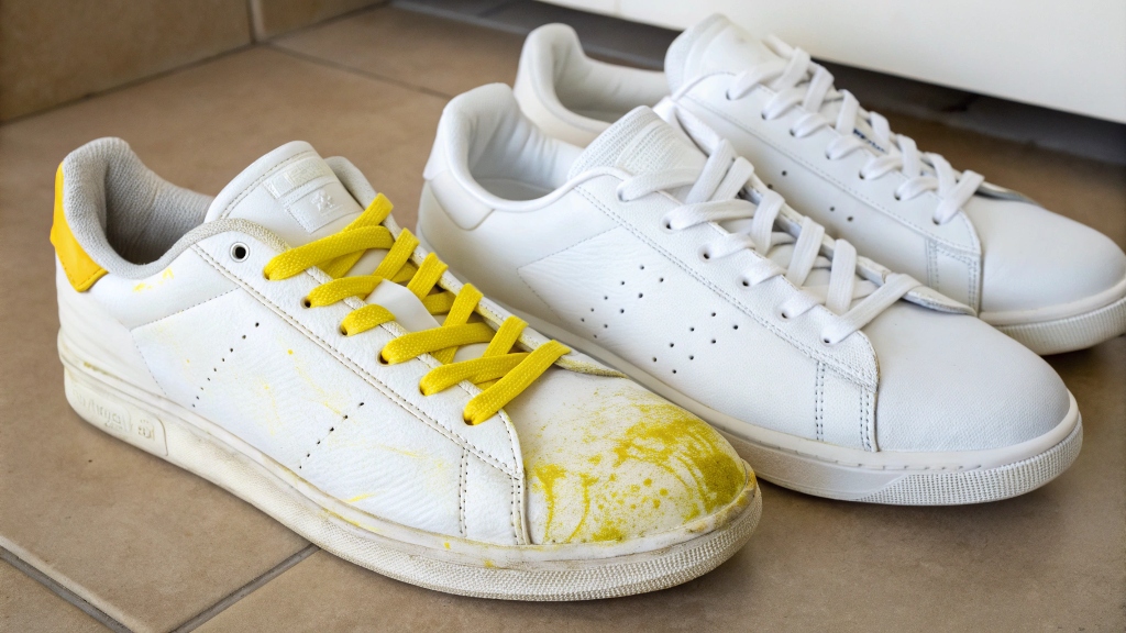 How to reverse yellowing on sneakers 