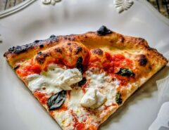 Vito Iacopelli demonstrating honey poolish technique for perfect pizza dough preparation