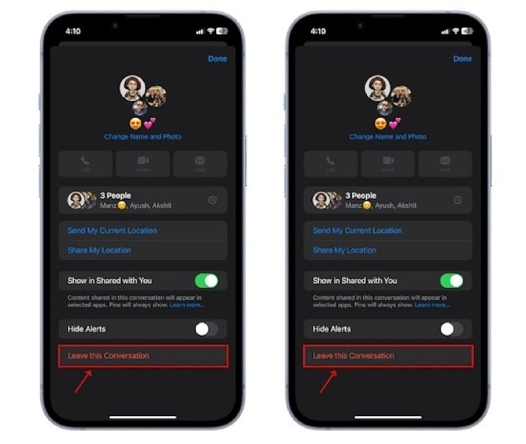 Why can’t I leave a group chat on my iPhone