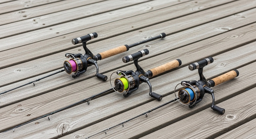 Spinning reel starter fishing combo for new anglers