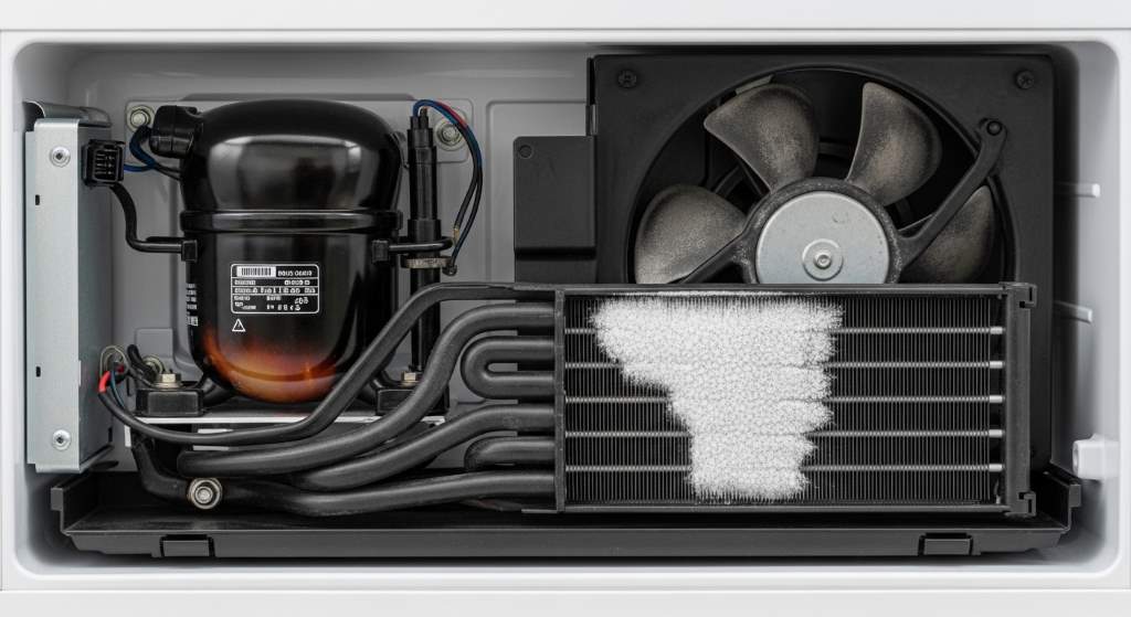 Early refrigerator motor failure symptoms and cooling issues