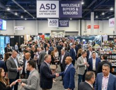 Wholesale buyers and vendors networking at ASD Market Week Las Vegas 2026 trade show floor