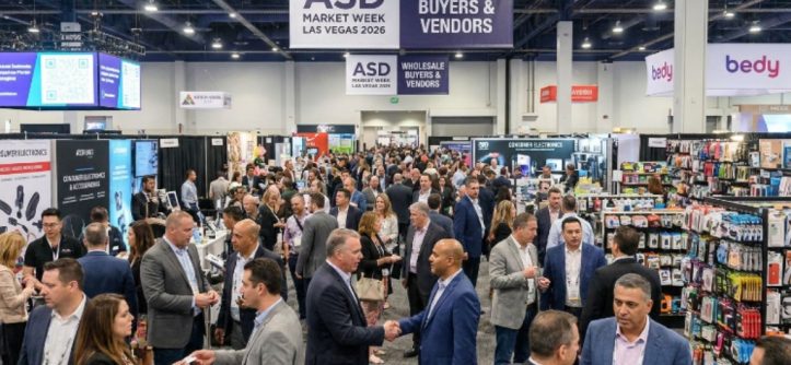 Wholesale buyers and vendors networking at ASD Market Week Las Vegas 2026 trade show floor