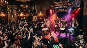 Salem Witches Halloween Ball 2026 at Hawthorne Hotel with Dragon Ritual Drummers