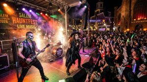 Salem Massachusetts Halloween night live music stage performance October 31 2026