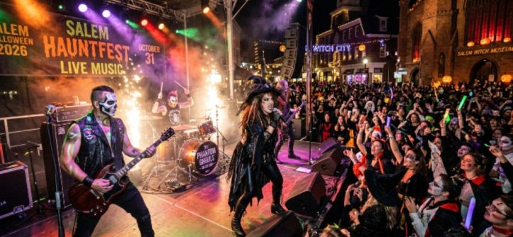 Salem Massachusetts Halloween night live music stage performance October 31 2026