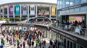 Official LA28 Olympics 2028 venue showcasing fans, event schedule, and premium hospitality experience.